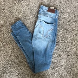 High rise super skinny Hollister denim jeans